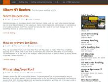 Tablet Screenshot of albanynyroofers.com